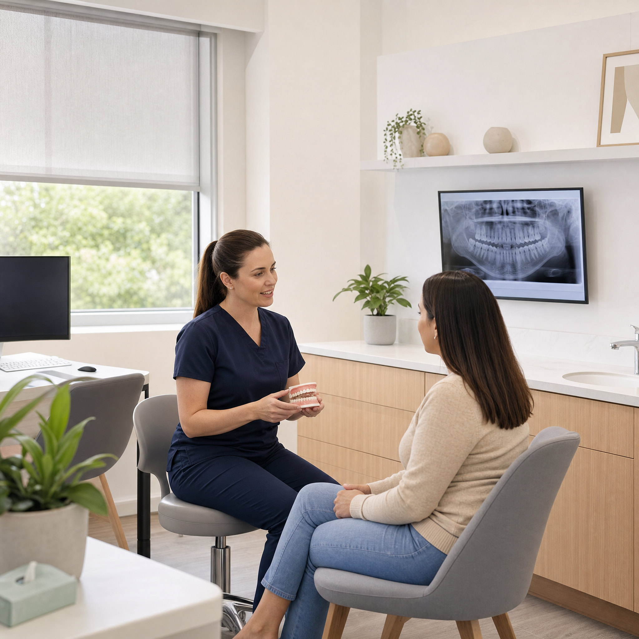 A calm dental consultation room representing patient-centred care at an Ellenbrook dental clinic.